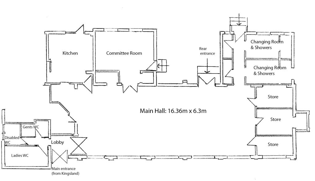 Newdigate Village Hall floor plan